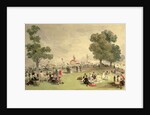 Hyde Park, view of the Coronation Fair, June 28, 1838 by English School