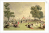 Hyde Park, view of the Coronation Fair, June 28, 1838 by English School