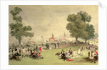 Hyde Park, view of the Coronation Fair, June 28, 1838 by English School
