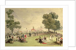 Hyde Park, view of the Coronation Fair, June 28, 1838 by English School