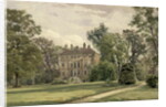 View of the Garden Front at Wandsworth Manor House, St. John's Hill, 1887 by John Crowther