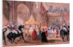 The Lord Mayor Standing Ready to Greet Queen Victoria at Temple Bar in 1837 by Henry Warren