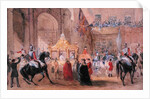 The Lord Mayor Standing Ready to Greet Queen Victoria at Temple Bar in 1837 by Henry Warren