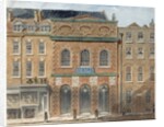 The first Opera House in the Haymarket, burnt down in 1789 by William Capon