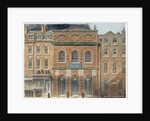 The first Opera House in the Haymarket, burnt down in 1789 by William Capon
