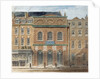 The first Opera House in the Haymarket, burnt down in 1789 by William Capon