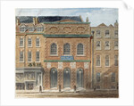 The first Opera House in the Haymarket, burnt down in 1789 by William Capon