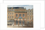 The first Opera House in the Haymarket, burnt down in 1789 by William Capon
