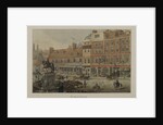View of Charing Cross showing horse-drawn vehicles, figures and the Dublin Hotel Tavern and Coffee House, 1807 by George Shepherd