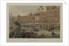View of Charing Cross showing horse-drawn vehicles, figures and the Dublin Hotel Tavern and Coffee House, 1807 by George Shepherd