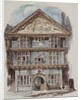 Retrospective view of the Rose Tavern, Fenchurch Street in 1730, c.1805 (w/c on paper by C. Williams