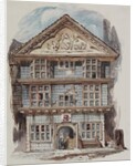 Retrospective view of the Rose Tavern, Fenchurch Street in 1730, c.1805 (w/c on paper by C. Williams