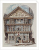 Retrospective view of the Rose Tavern, Fenchurch Street in 1730, c.1805 (w/c on paper by C. Williams
