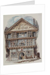 Retrospective view of the Rose Tavern, Fenchurch Street in 1730, c.1805 (w/c on paper by C. Williams