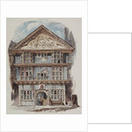 Retrospective view of the Rose Tavern, Fenchurch Street in 1730, c.1805 (w/c on paper by C. Williams