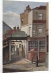 View of Bell Tavern, Addle Hill, showing sign for Reid and Company's celebrated stout, and a kerb post, 1868 by Joseph Thomas Wilson