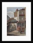 View of Bell Tavern, Addle Hill, showing sign for Reid and Company's celebrated stout, and a kerb post, 1868 by Joseph Thomas Wilson