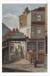 View of Bell Tavern, Addle Hill, showing sign for Reid and Company's celebrated stout, and a kerb post, 1868 by Joseph Thomas Wilson