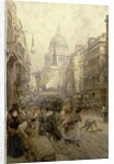 Fleet Street Looking East, 1898 by Henry Edward Tidmarsh