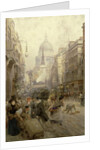 Fleet Street Looking East, 1898 by Henry Edward Tidmarsh