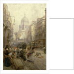 Fleet Street Looking East, 1898 by Henry Edward Tidmarsh