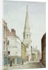 St. Antholin's Church, a View from the West along Watling Street, c.1850 by English School