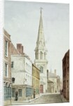 St. Antholin's Church, a View from the West along Watling Street, c.1850 by English School