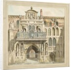 The old facade of the Guildhall, City of London, 1788 by Jacob Schnebbelie