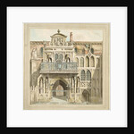 The old facade of the Guildhall, City of London, 1788 by Jacob Schnebbelie