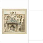 The old facade of the Guildhall, City of London, 1788 by Jacob Schnebbelie