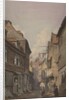View of figures in Glean Alley, Bermondsey, c.1825 by English School