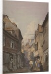 View of figures in Glean Alley, Bermondsey, c.1825 by English School