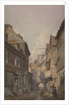 View of figures in Glean Alley, Bermondsey, c.1825 by English School