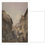 View of figures in Glean Alley, Bermondsey, c.1825 by English School
