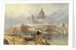 St. Paul's Cathedral from Blackfriars Bridge by David Roberts