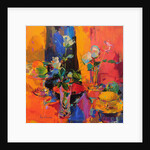 Still Life Table with Roses and Fruit by Peter Graham