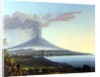 View of Mount Etna Erupting by Italian School
