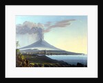 View of Mount Etna Erupting by Italian School