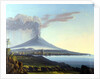 View of Mount Etna Erupting by Italian School
