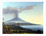 View of Mount Etna Erupting by Italian School