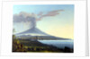 View of Mount Etna Erupting by Italian School