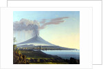 View of Mount Etna Erupting by Italian School