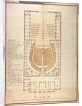 Original drawing of the interior architecture of the Teatro alla Scala, 1778 by Giuseppe Piermarini