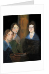 Portrait of the three Bronte sisters by Patrick Branwell Bronte