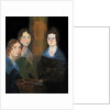 Portrait of the three Bronte sisters by Patrick Branwell Bronte