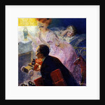 Christmas night: parents hide toys to prepare a surprise for their little daughter. 1907. by Rene Lelong