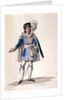 Costume design for the Count Almaviva by Luigi Sapelli Caramba
