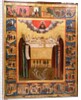Saints Zosimus and Sabbatheus of Solovetsk with scenes from their lives, 18th century by School Russian