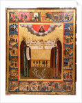 Saints Zosimus and Sabbatheus of Solovetsk with scenes from their lives, 18th century by School Russian