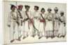 Eight Gurkhas, 1815 by Ghulam Ali Khan